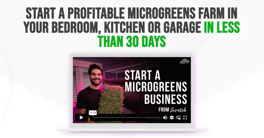 how to start a profitable microgreens business in less than 30 days