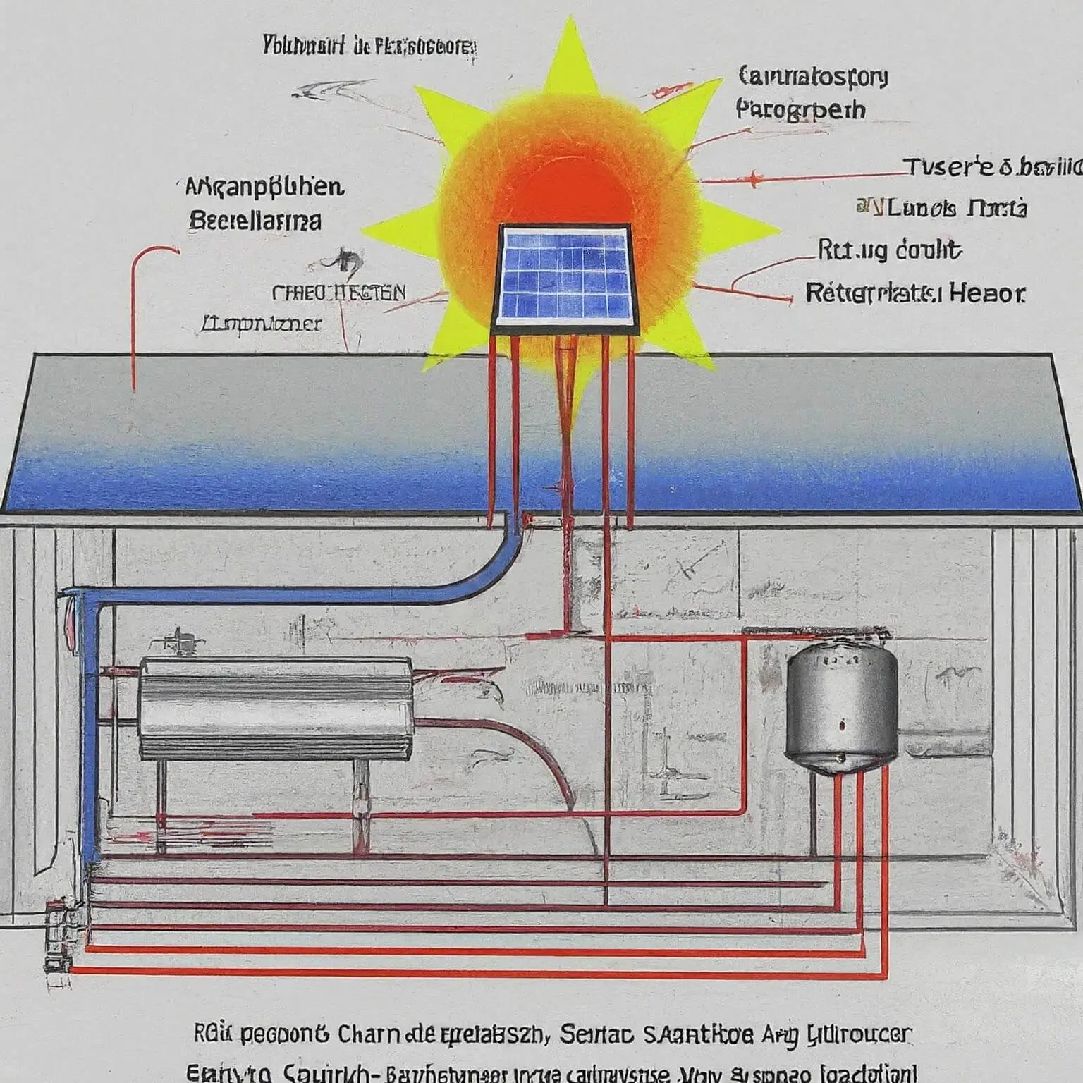 Solar Water Heater Cost Calculator: Compare Prices & Save Money 2 solar water heater diagram
