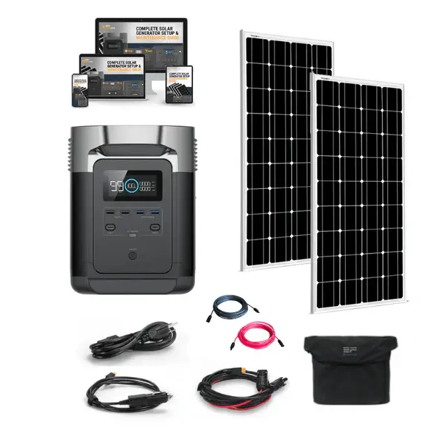 Top 5 Solar Charger Battery Banks for Off-Grid and Emergency Power in 2025 1 ECOFLOW DELTA DOUBLE