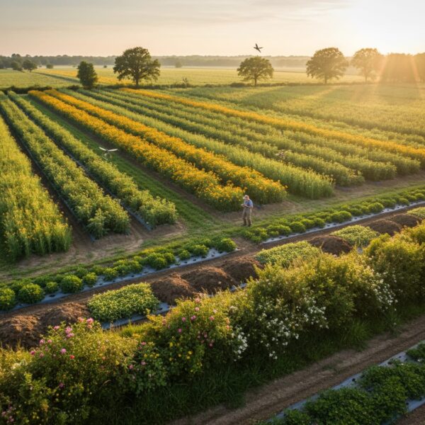 No-Till Gardening: Growing More with Less Work 3 farm design to help with pest management with diverse species planted